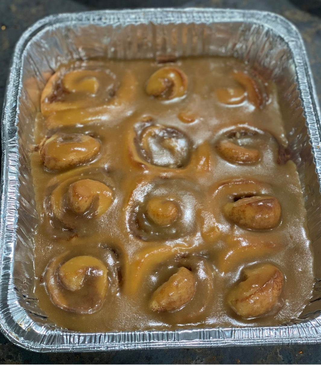 Large Pan Sourdough Cinnamon Rolls